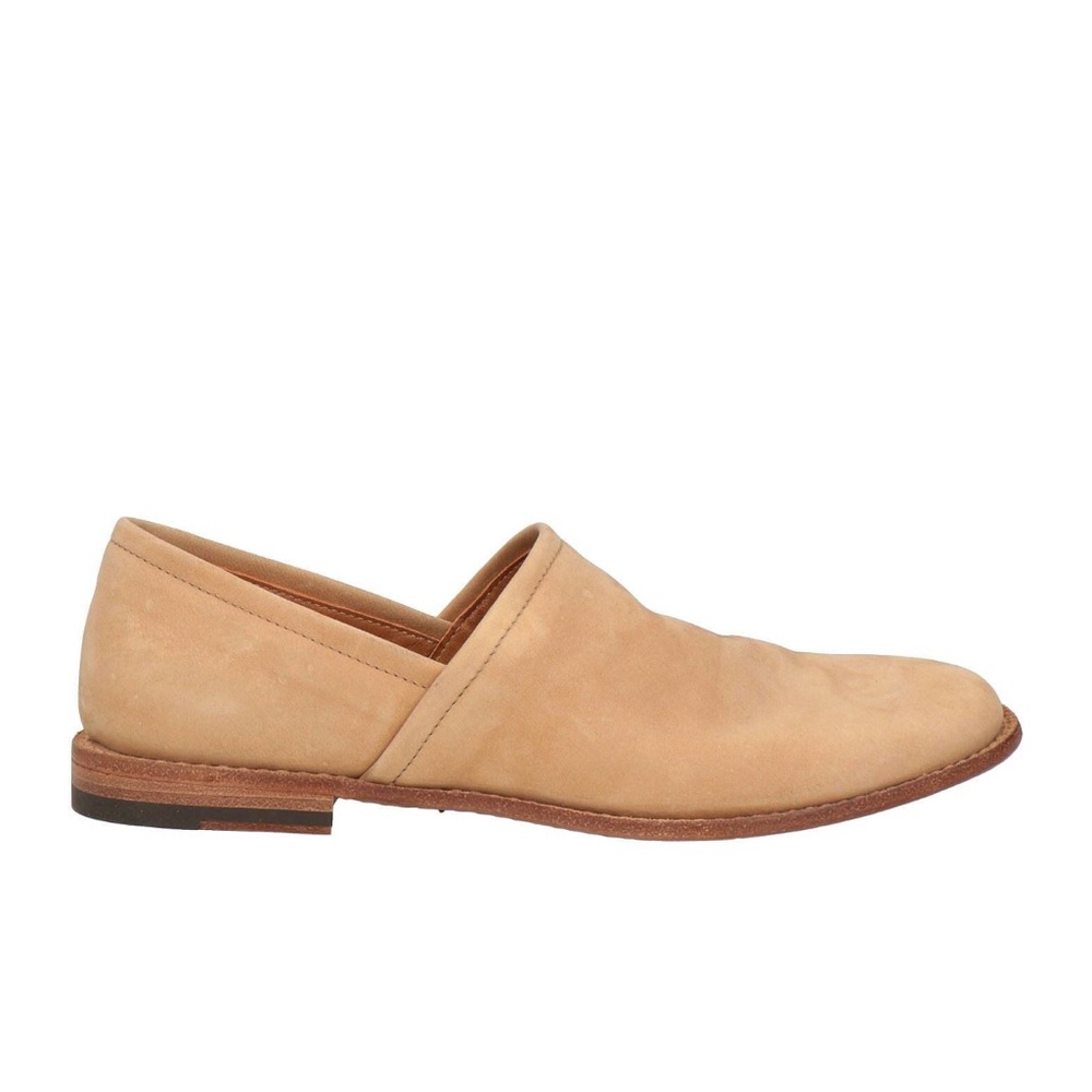 Pantanetti women’s loafers size 37 us 7 beige tan leather modern minimalist